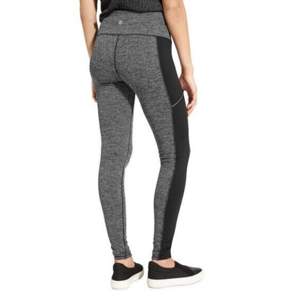 Athleta Herringbone Luxe Metro Drifter Leggings Womens L Gray Black Athletic - Picture 6 of 10